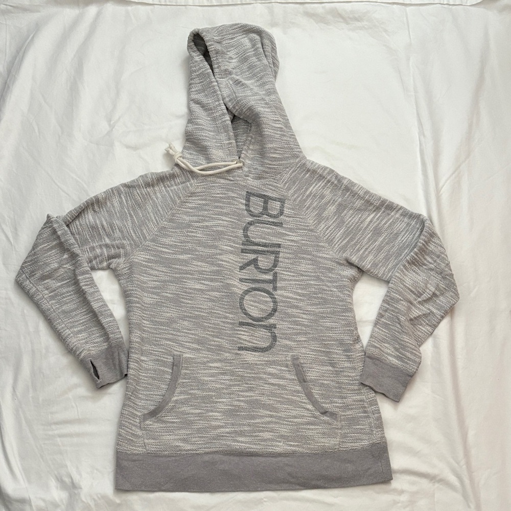 Burton Women's Heathered Gray Hoodie Sweater